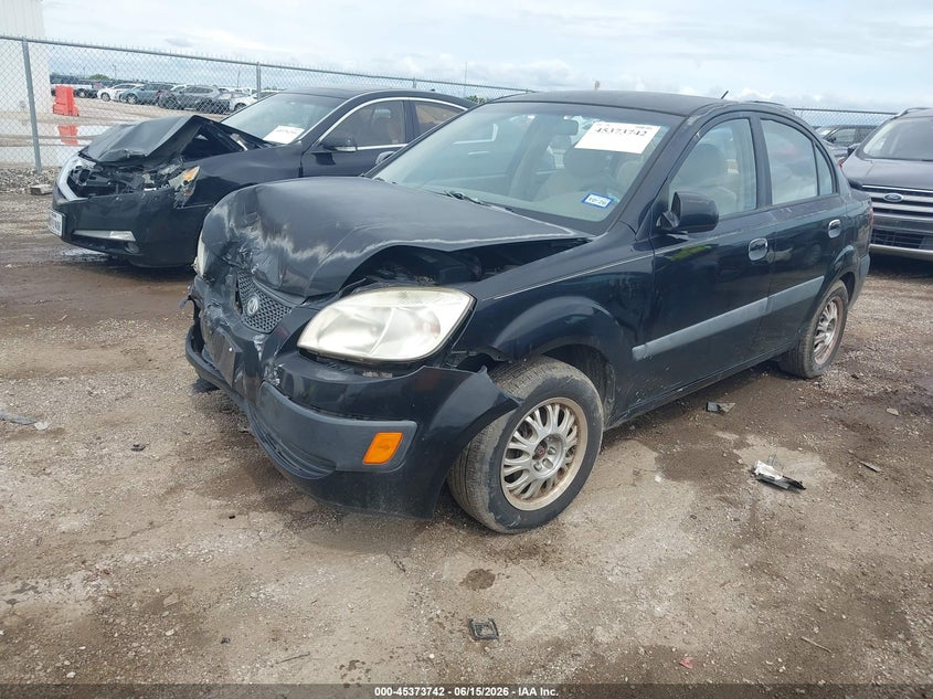 2007 Kia Rio VIN KNADE123476261068 IAAI salvage auction — FRONT END, Salvage (Texas), sold $25 on 2026-07-21 (photo 2)