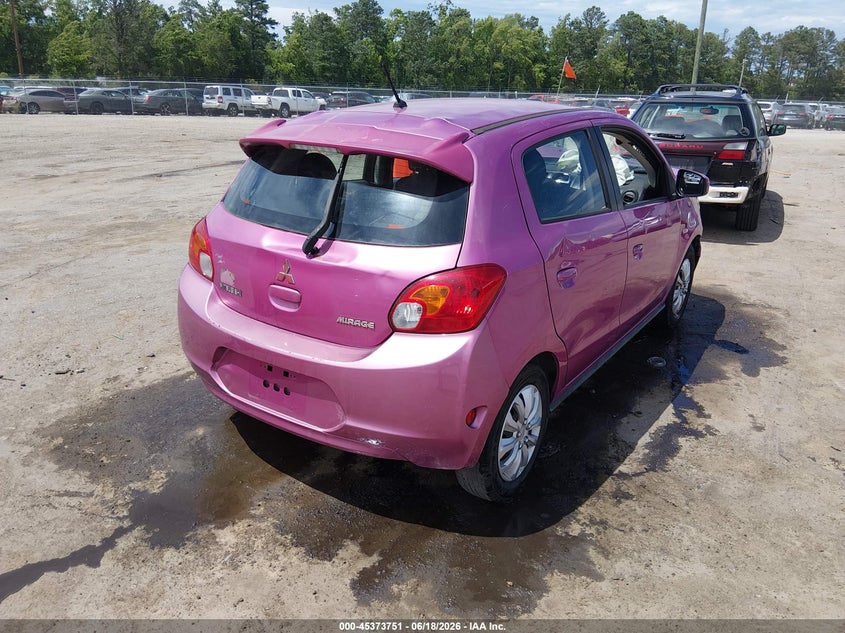 2015 Mitsubishi Mirage VIN ML32A3HJ5FH004739 IAAI salvage auction — FRONT END, Clear (Virginia), sold $75 on 2026-07-10 (photo 4)