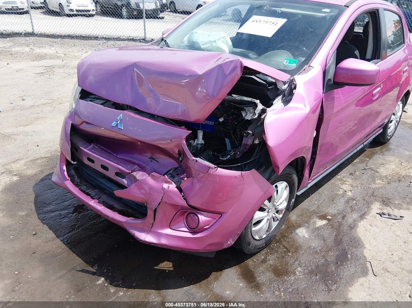 2015 Mitsubishi Mirage VIN ML32A3HJ5FH004739 IAAI salvage auction — FRONT END, Clear (Virginia), sold $75 on 2026-07-10 (photo 6)