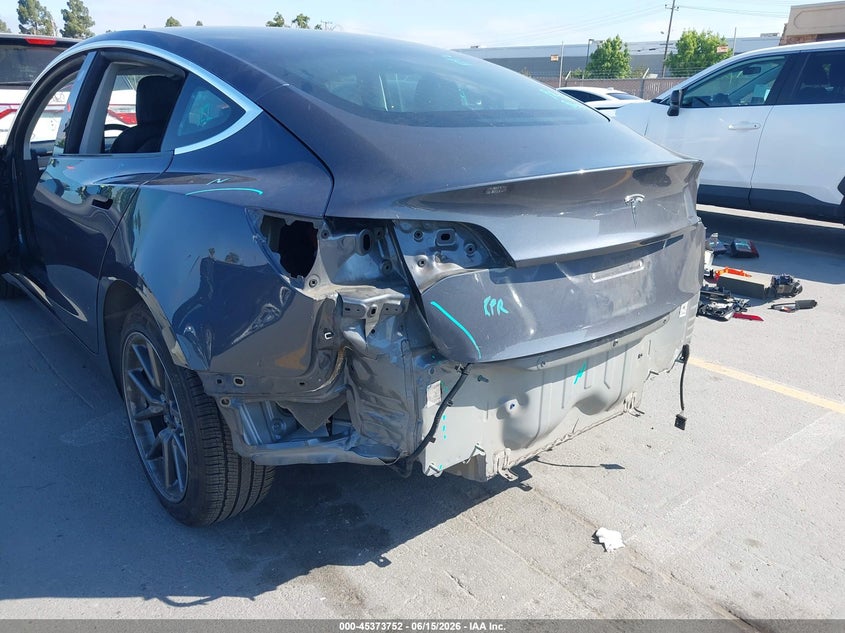 2020 Tesla Model 3 VIN 5YJ3E1EAXLF739310 IAAI salvage auction — LEFT REAR, Salvage Title, sold $6,000 on 2026-07-13 (photo 6)