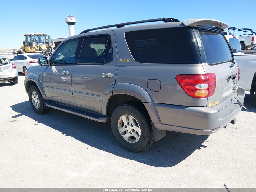 2002 Toyota Sequoia VIN 5TDBT48AX2S109344 IAAI salvage auction — NORMAL WEAR, Regular Certificate (Iowa), sold $575 on 2026-07-21 (photo 3)