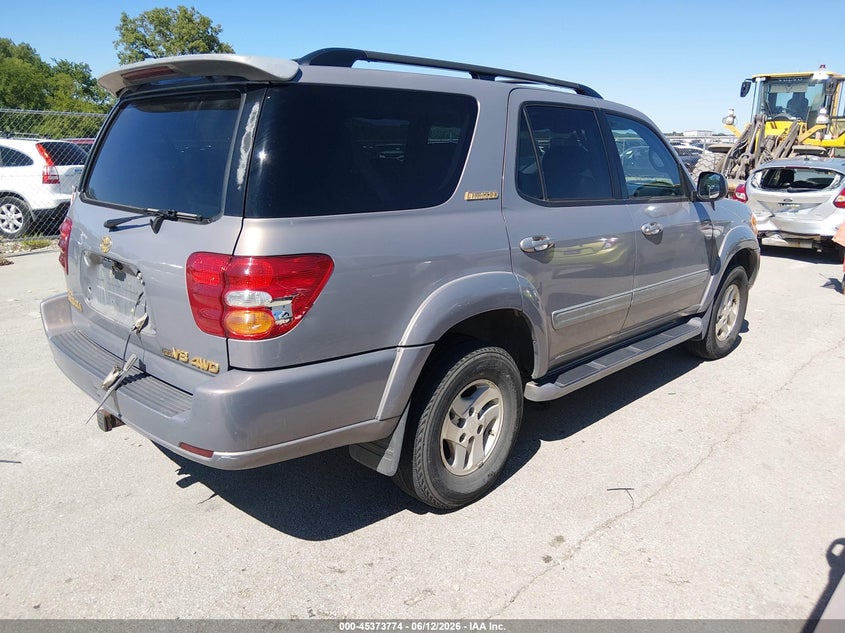 2002 Toyota Sequoia VIN 5TDBT48AX2S109344 IAAI salvage auction — NORMAL WEAR, Regular Certificate (Iowa), sold $575 on 2026-07-21 (photo 4)