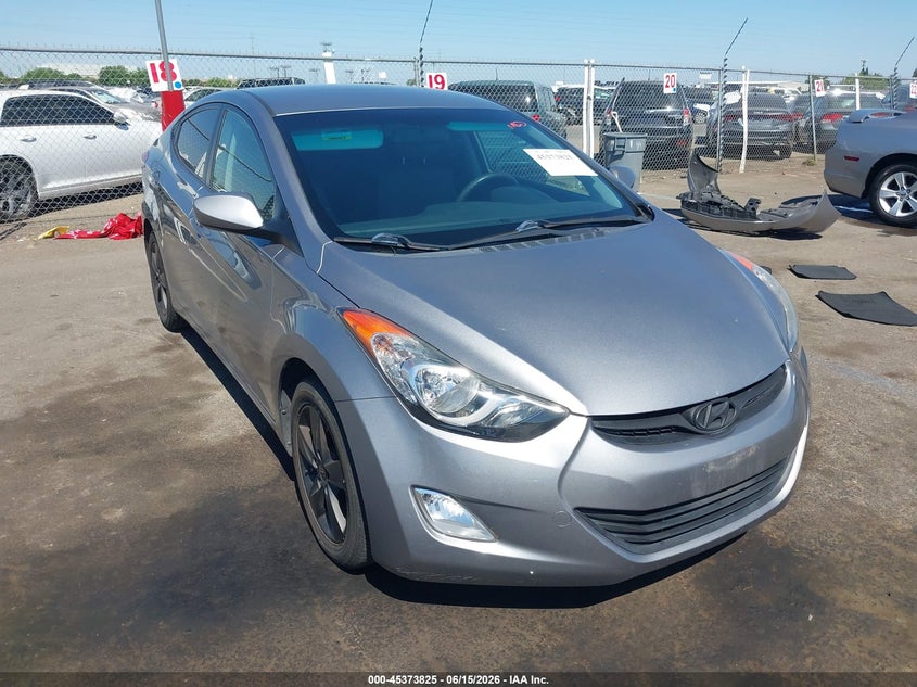 2012 Hyundai Elantra VIN KMHDH4AE4CU362109 IAAI salvage auction — LEFT SIDE, Salvage Title, sold $1,400 on 2026-07-29 (photo 1)