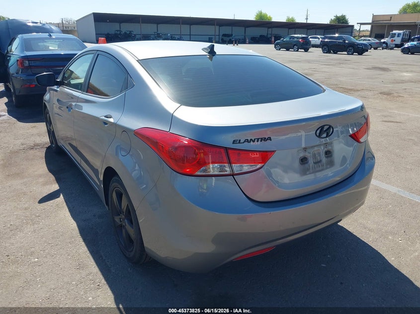 2012 Hyundai Elantra VIN KMHDH4AE4CU362109 IAAI salvage auction — LEFT SIDE, Salvage Title, sold $1,400 on 2026-07-29 (photo 3)