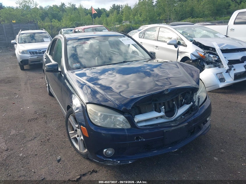 2010 Mercedes-benz C class VIN WDDGF8BB6AR121273 IAAI salvage auction — LEFT FRONT, Clear (Massachusetts), sold $425 on 2026-07-24 (photo 1)