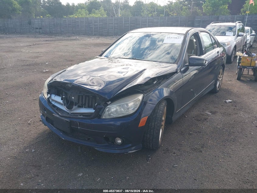2010 Mercedes-benz C class VIN WDDGF8BB6AR121273 IAAI salvage auction — LEFT FRONT, Clear (Massachusetts), sold $425 on 2026-07-24 (photo 2)