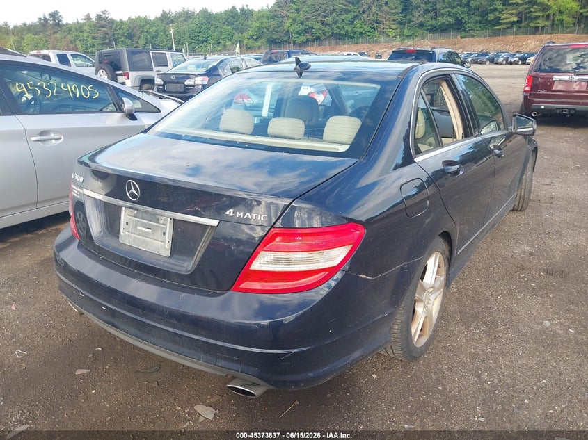 2010 Mercedes-benz C class VIN WDDGF8BB6AR121273 IAAI salvage auction — LEFT FRONT, Clear (Massachusetts), sold $425 on 2026-07-24 (photo 4)