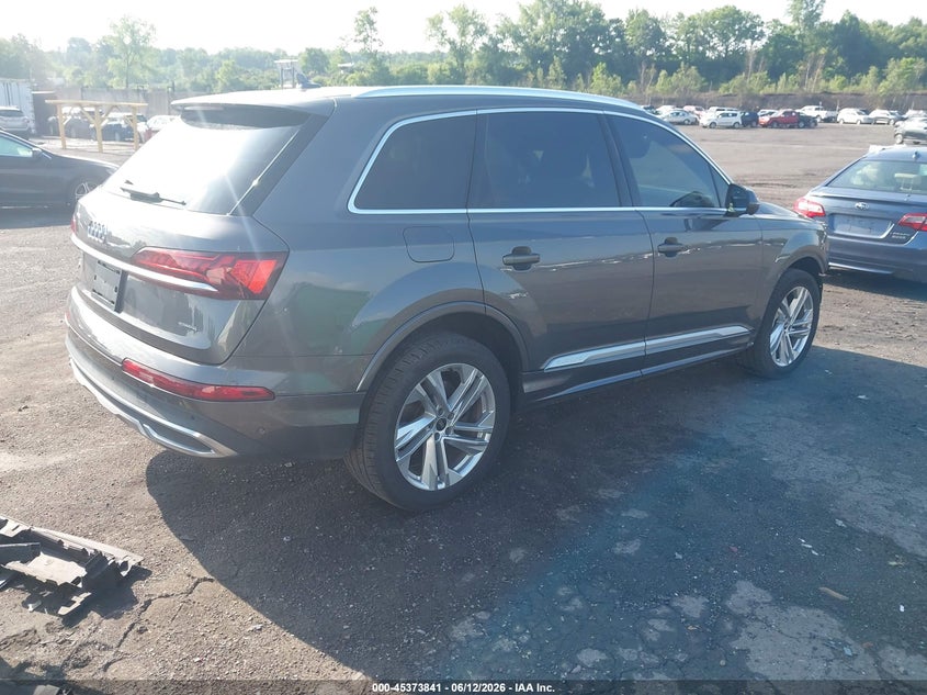 2021 Audi Q7 VIN WA1LXAF73MD036938 IAAI salvage auction — FRONT END, Salvage (Pennsylvania), sold $12,600 on 2026-07-09 (photo 4)