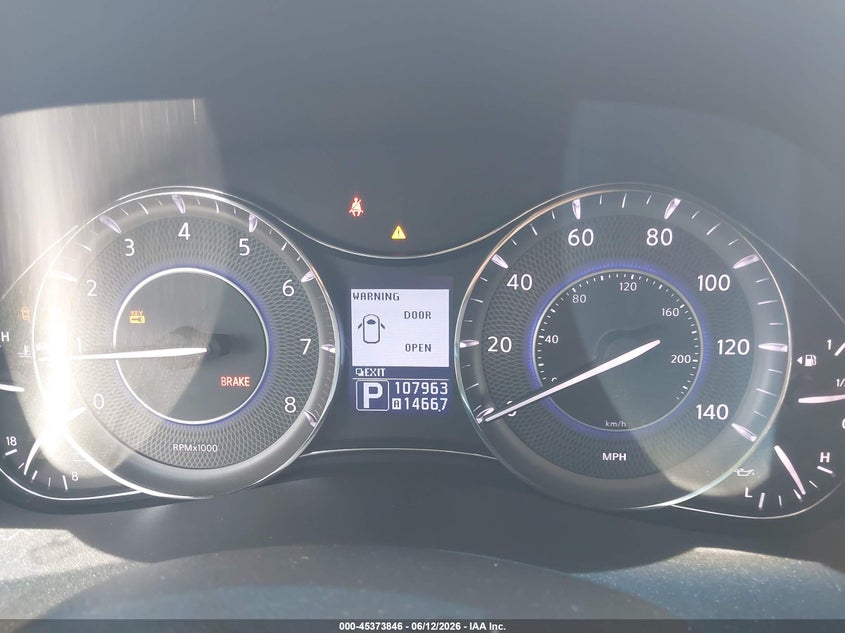 2012 Infiniti Qx56 VIN JN8AZ2NE2C9016876 IAAI salvage auction — FRONT & REAR, Salvage (Georgia), sold $2,550 on 2026-07-28 (photo 7)
