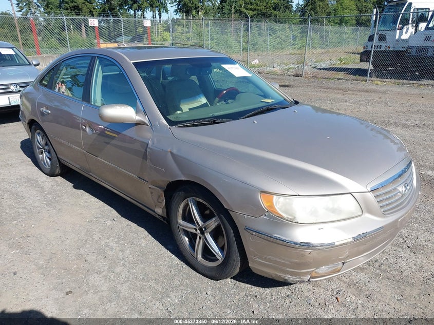 2006 Hyundai Azera VIN KMHFC46F86A089870 IAAI salvage auction — NORMAL WEAR, Clear (Washington), sold $350 on 2026-07-22 (photo 1)