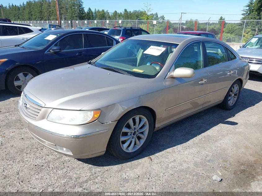 2006 Hyundai Azera VIN KMHFC46F86A089870 IAAI salvage auction — NORMAL WEAR, Clear (Washington), sold $350 on 2026-07-22 (photo 2)