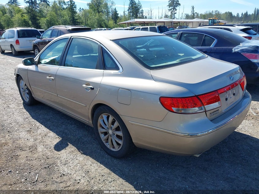 2006 Hyundai Azera VIN KMHFC46F86A089870 IAAI salvage auction — NORMAL WEAR, Clear (Washington), sold $350 on 2026-07-22 (photo 3)