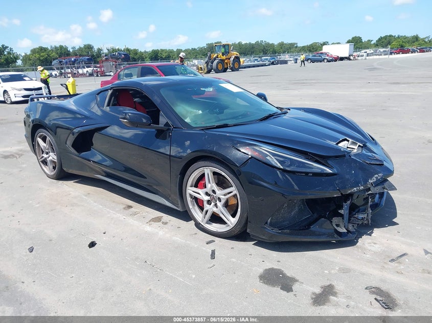 2022 Chevrolet Corvette VIN 1G1YC2D46N5112730 IAAI salvage auction — FRONT END, Wait Title, sold $28,000 on 2026-07-31 (photo 1)