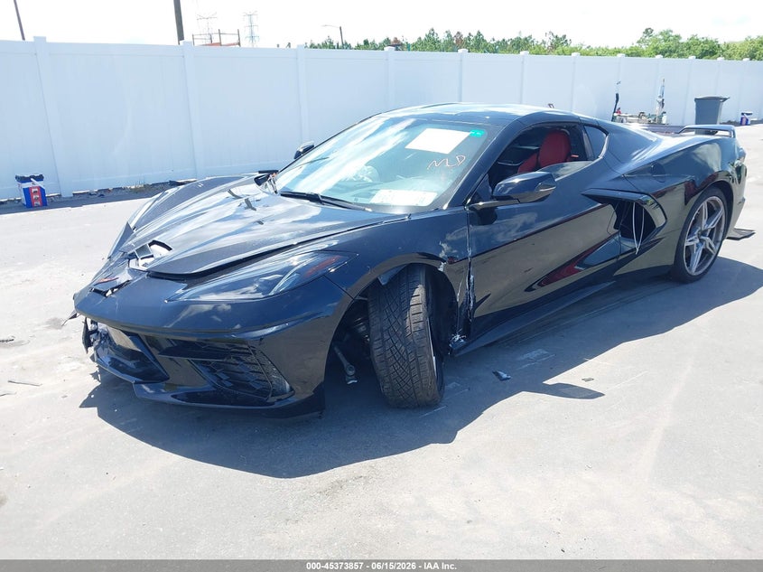 2022 Chevrolet Corvette VIN 1G1YC2D46N5112730 IAAI salvage auction — FRONT END, Wait Title, sold $28,000 on 2026-07-31 (photo 2)