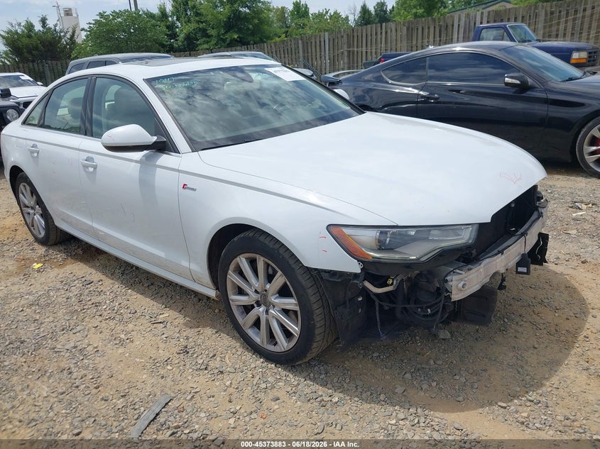 2012 Audi A6 VIN WAUHGAFC7CN061419 IAAI salvage auction — FRONT END, Clear (Virginia), sold $2,575 on 2026-07-13 (photo 1)