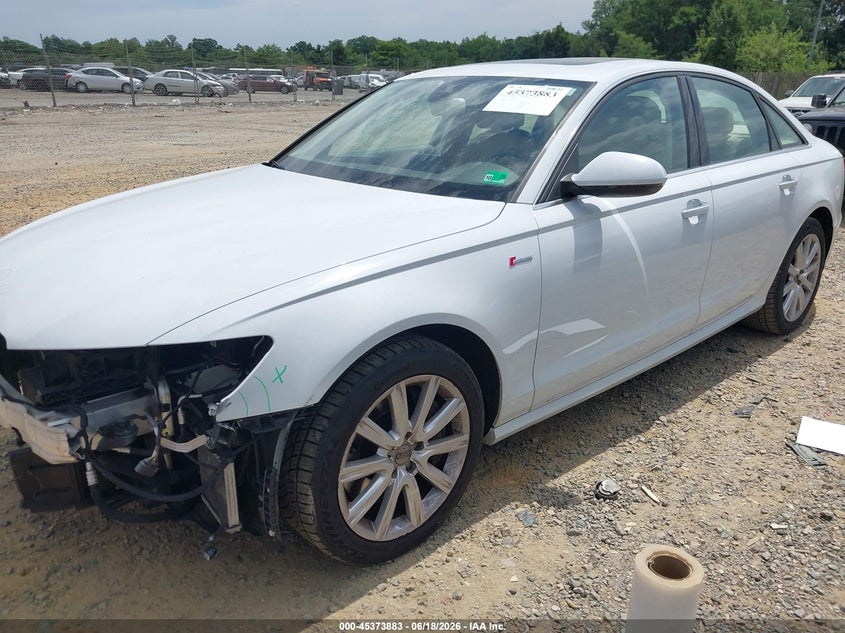 2012 Audi A6 VIN WAUHGAFC7CN061419 IAAI salvage auction — FRONT END, Clear (Virginia), sold $2,575 on 2026-07-13 (photo 2)