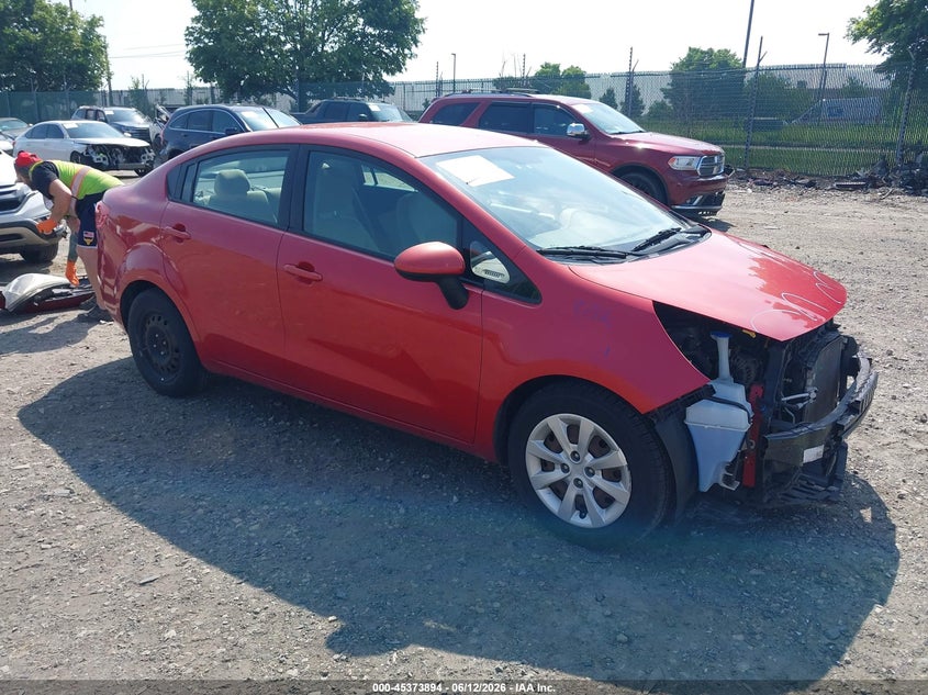 2012 Kia Rio VIN KNADM4A38C6073668 IAAI salvage auction — FRONT END, Salvage (Pennsylvania), sold $375 on 2026-07-10 (photo 1)