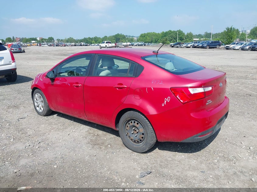 2012 Kia Rio VIN KNADM4A38C6073668 IAAI salvage auction — FRONT END, Salvage (Pennsylvania), sold $375 on 2026-07-10 (photo 3)