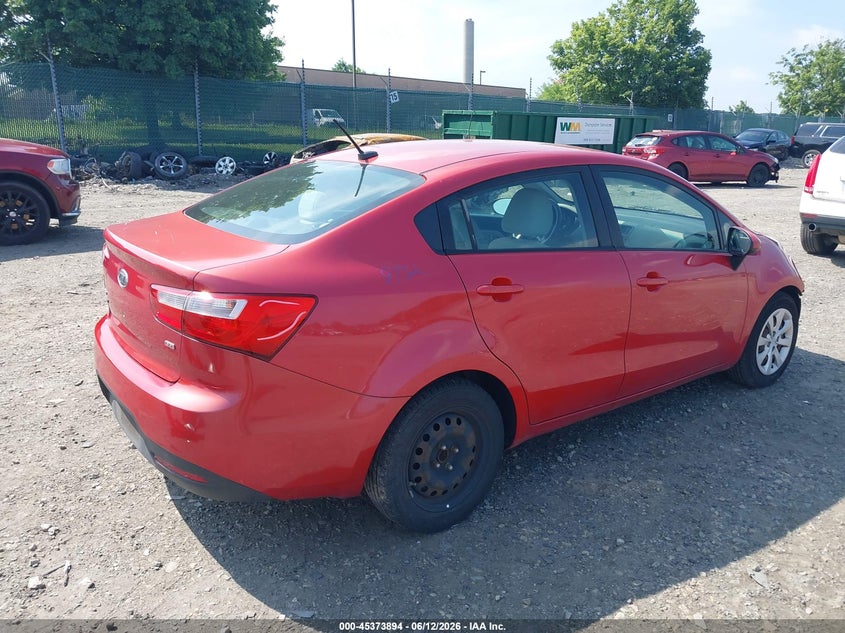2012 Kia Rio VIN KNADM4A38C6073668 IAAI salvage auction — FRONT END, Salvage (Pennsylvania), sold $375 on 2026-07-10 (photo 4)