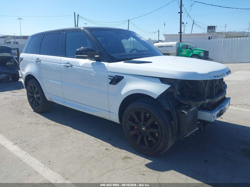2020 Land rover Range rover sport VIN SALWS2RU5LA880626 IAAI salvage auction — FRONT END, Salvage (California), sold $15,075 on 2026-07-08 (photo 1)