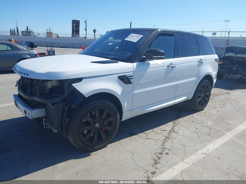 2020 Land rover Range rover sport VIN SALWS2RU5LA880626 IAAI salvage auction — FRONT END, Salvage (California), sold $15,075 on 2026-07-08 (photo 2)