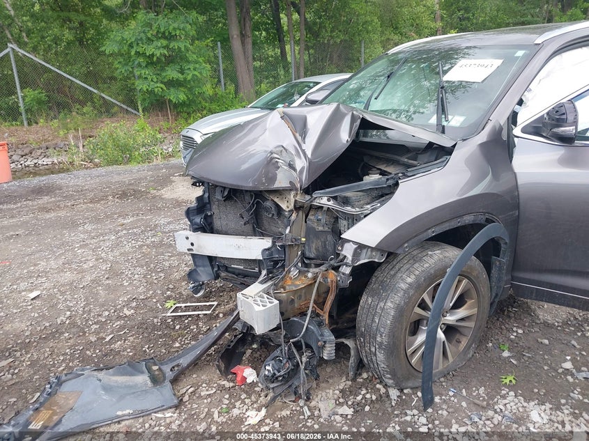 2015 Toyota Highlander VIN 5TDJKRFH0FS151085 IAAI salvage auction — FRONT END, Salvage Title, sold $1,200 on 2026-07-28 (photo 6)
