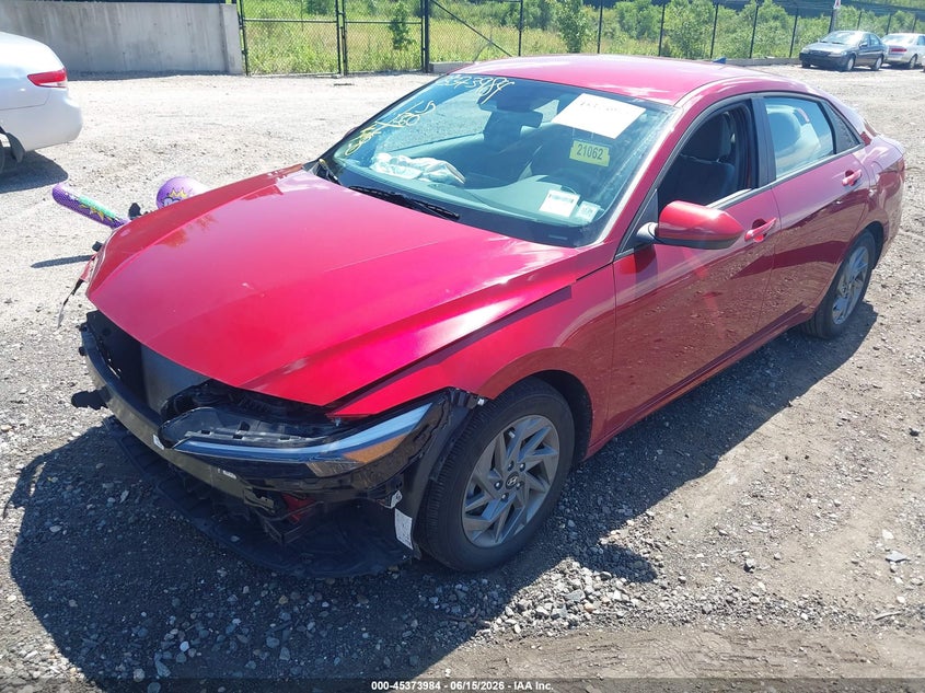 2024 Hyundai Elantra VIN KMHLM4DG3RU754785 IAAI salvage auction — FRONT END, Salvage Title, sold $25 on 2026-07-28 (photo 2)