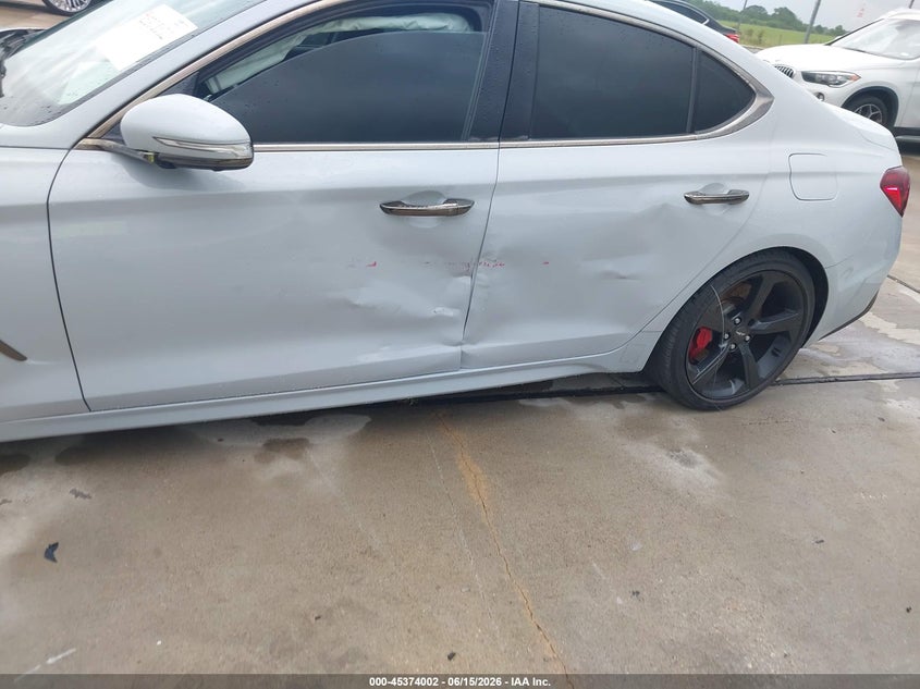 2021 Genesis G70 VIN KMTG34LE5MU074499 IAAI salvage auction — LEFT SIDE, Salvage (Texas), sold $6,050 on 2026-07-17 (photo 6)