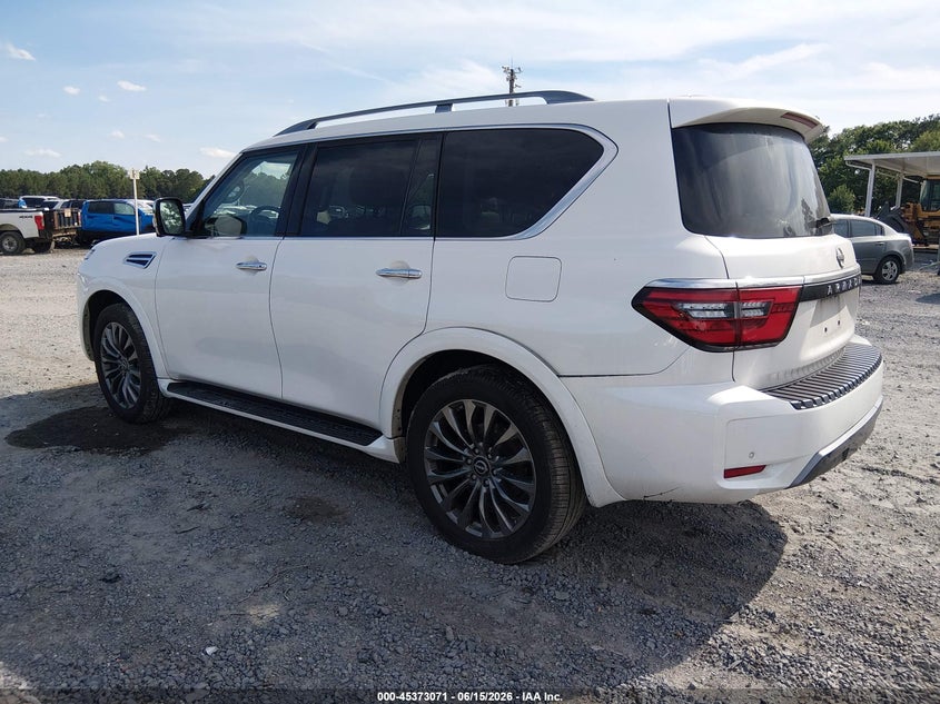2023 Nissan Armada VIN JN8AY2DB4P9834965 IAAI salvage auction — Rear End, Clear (South Carolina), sold $22,600 on 2026-09-03 (photo 3)