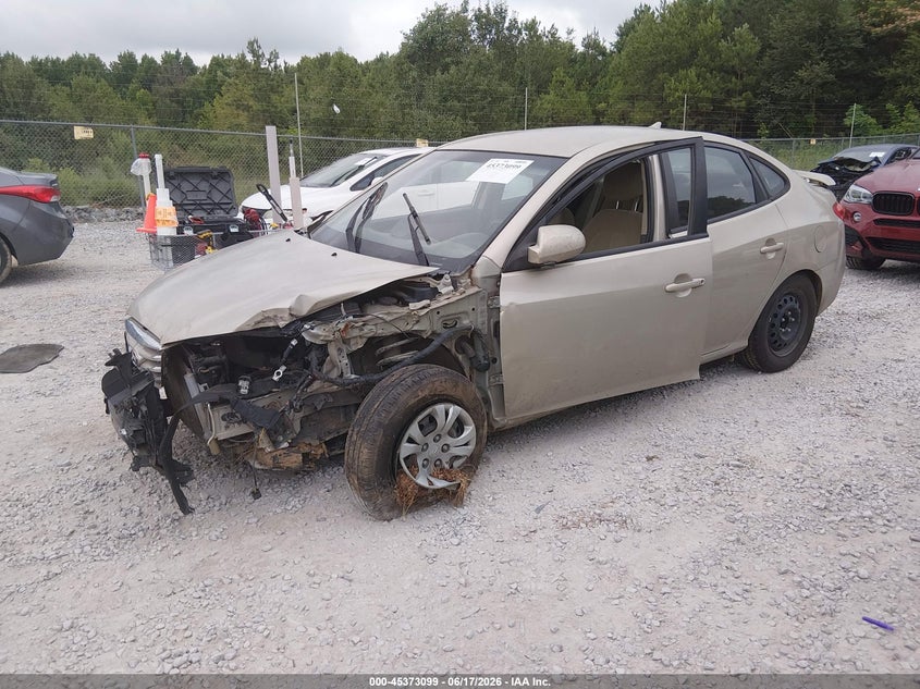 2010 Hyundai Elantra VIN KMHDU4AD2AU039550 IAAI salvage auction — LEFT SIDE, Salvage (Alabama), sold $250 on 2026-07-13 (photo 2)