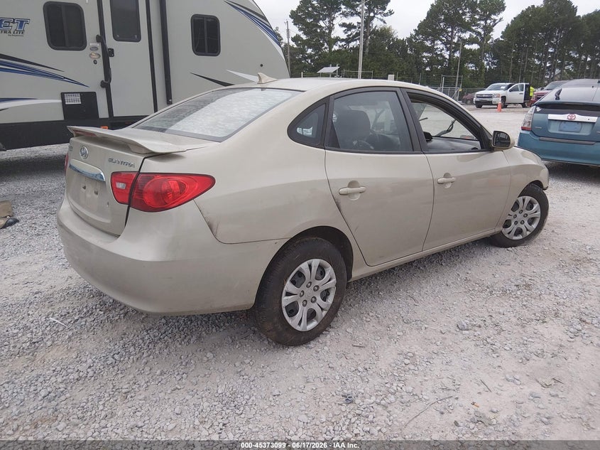 2010 Hyundai Elantra VIN KMHDU4AD2AU039550 IAAI salvage auction — LEFT SIDE, Salvage (Alabama), sold $250 on 2026-07-13 (photo 4)