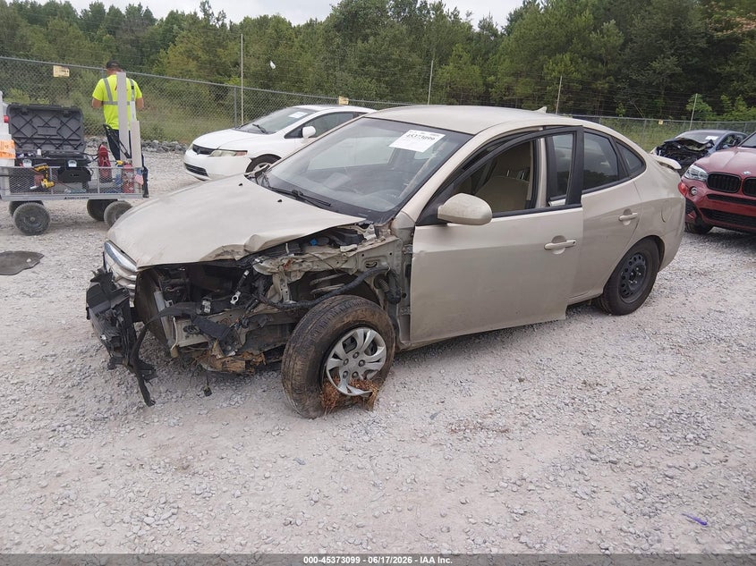2010 Hyundai Elantra VIN KMHDU4AD2AU039550 IAAI salvage auction — LEFT SIDE, Salvage (Alabama), sold $250 on 2026-07-13 (photo 6)