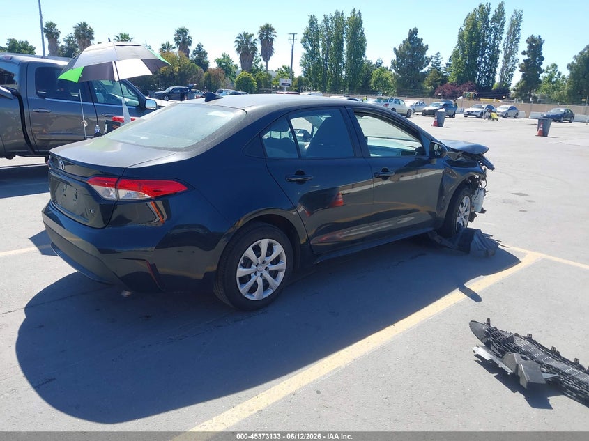 2022 Toyota Corolla VIN 5YFEPMAE7NP309187 IAAI salvage auction — FRONT END, Salvage (California), sold $3,450 on 2026-07-06 (photo 4)