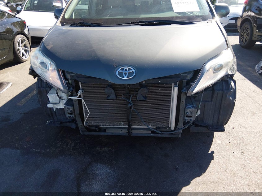 2012 Toyota Sienna VIN 5TDKK3DC9CS201549 IAAI salvage auction — FRONT END, Salvage (Utah), sold $2,800 on 2026-07-24 (photo 6)