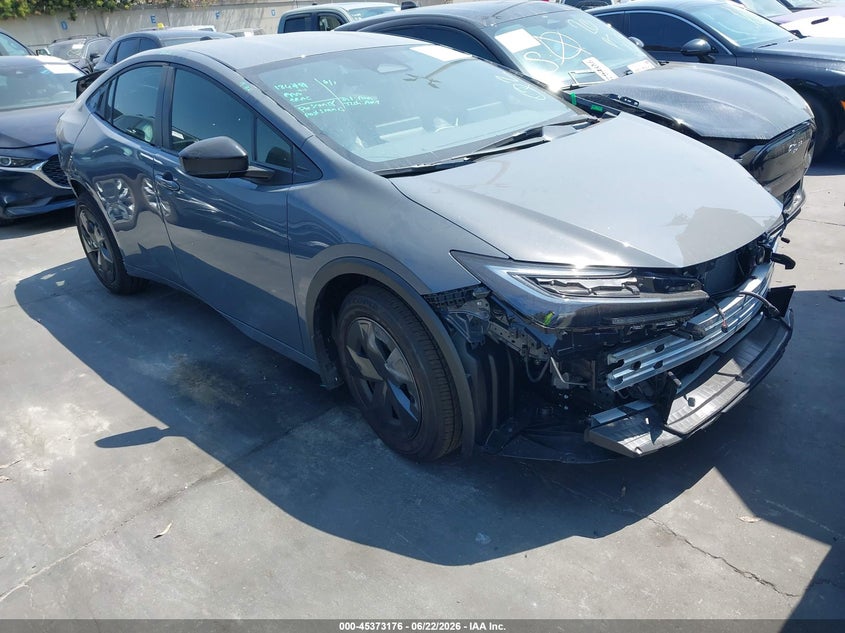 2026 Toyota Prius VIN JTDACAAU8T3081013 IAAI salvage auction — FRONT & REAR, Salvage Certificate (California), sold $12,000 on 2026-07-12 (photo 1)