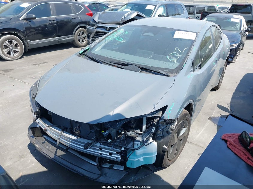 2026 Toyota Prius VIN JTDACAAU8T3081013 IAAI salvage auction — FRONT & REAR, Salvage Certificate (California), sold $12,000 on 2026-07-12 (photo 2)