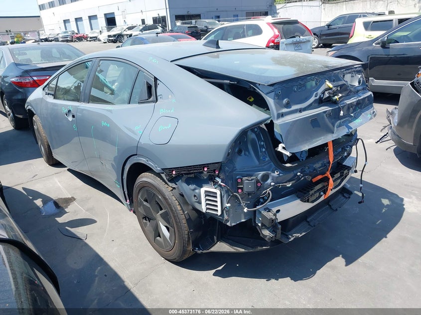 2026 Toyota Prius VIN JTDACAAU8T3081013 IAAI salvage auction — FRONT & REAR, Salvage Certificate (California), sold $12,000 on 2026-07-12 (photo 3)