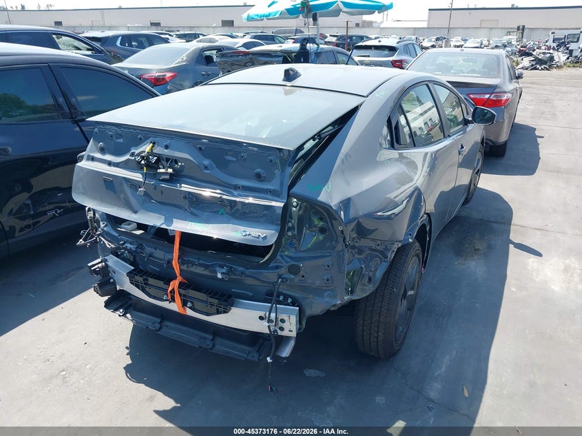 2026 Toyota Prius VIN JTDACAAU8T3081013 IAAI salvage auction — FRONT & REAR, Salvage Certificate (California), sold $12,000 on 2026-07-12 (photo 4)