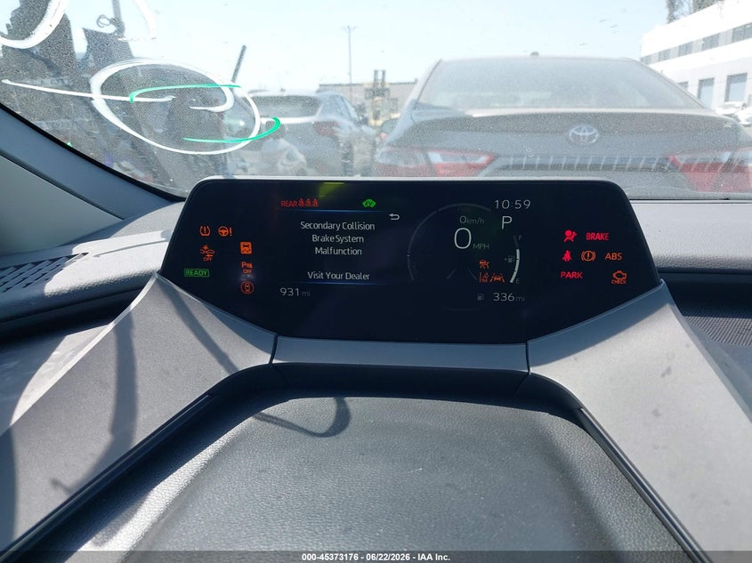 2026 Toyota Prius VIN JTDACAAU8T3081013 IAAI salvage auction — FRONT & REAR, Salvage Certificate (California), sold $12,000 on 2026-07-12 (photo 7)