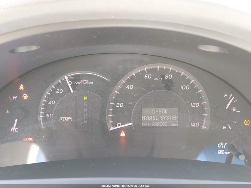 2008 Toyota Camry hybrid VIN JTNBB46K183046526 IAAI salvage auction — REAR END, Salvage (North Carolina), sold $275 on 2026-07-09 (photo 7)