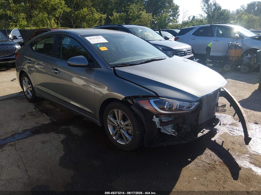 2018 Hyundai Elantra VIN KMHD84LFXJU590005 IAAI salvage auction — FRONT END, Salvage (Missouri), sold $1,950 on 2026-07-29 (photo 1)