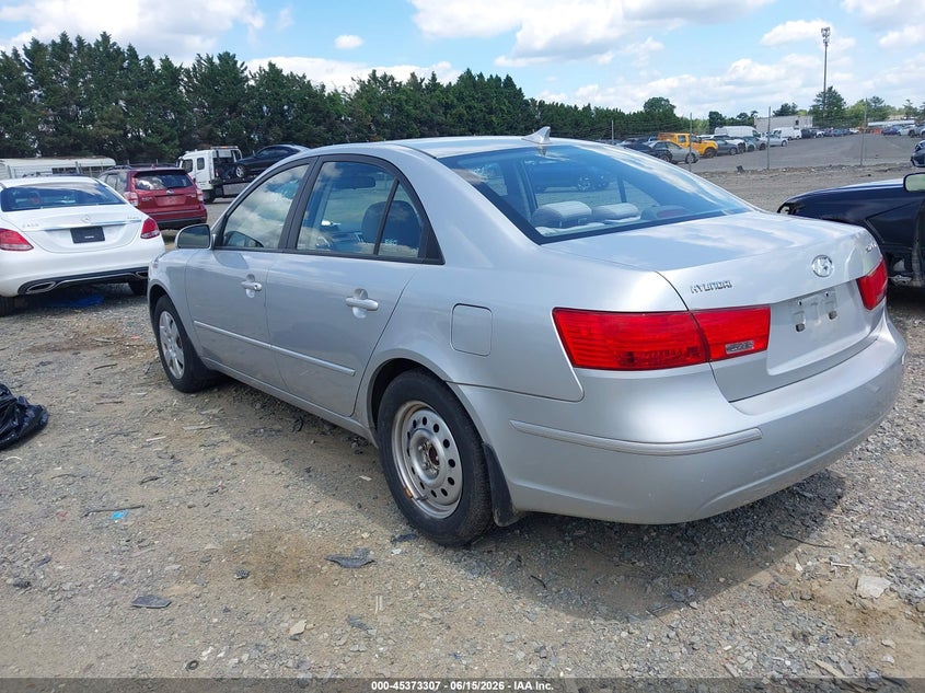 2009 Hyundai Sonata VIN 5NPET46C99H557396 IAAI salvage auction — RIGHT FRONT, Clear (Virginia), sold $1,150 on 2026-07-20 (photo 3)
