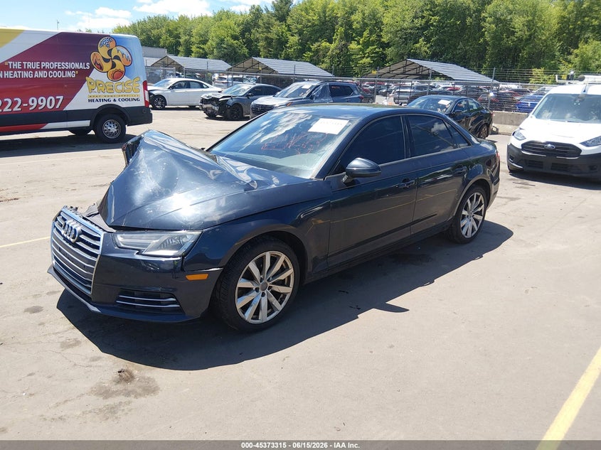 2017 Audi A4 VIN WAUANAF40HN006933 IAAI salvage auction — RIGHT FRONT, Salvage (South Carolina), sold $1,000 on 2026-07-30 (photo 2)