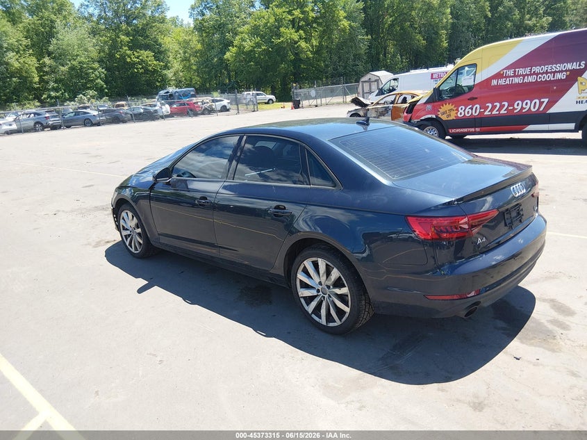 2017 Audi A4 VIN WAUANAF40HN006933 IAAI salvage auction — RIGHT FRONT, Salvage (South Carolina), sold $1,000 on 2026-07-30 (photo 3)