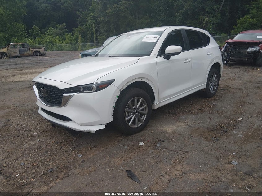 2025 Mazda Cx-5 VIN JM3KFBBL1S0745473 IAAI salvage auction — LEFT FRONT, Salvage (Mississippi), sold $10,700 on 2026-07-22 (photo 2)