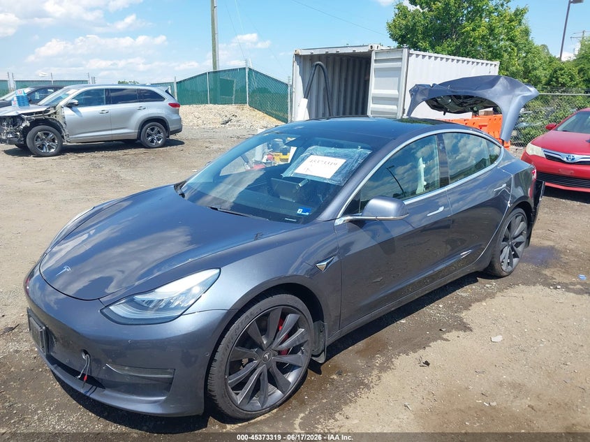 2020 Tesla Model 3 VIN 5YJ3E1EC0LF623633 IAAI salvage auction — REAR END, Salvage (Virginia), sold $7,600 on 2026-07-06 (photo 2)