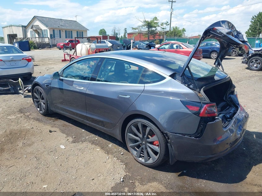 2020 Tesla Model 3 VIN 5YJ3E1EC0LF623633 IAAI salvage auction — REAR END, Salvage (Virginia), sold $7,600 on 2026-07-06 (photo 3)