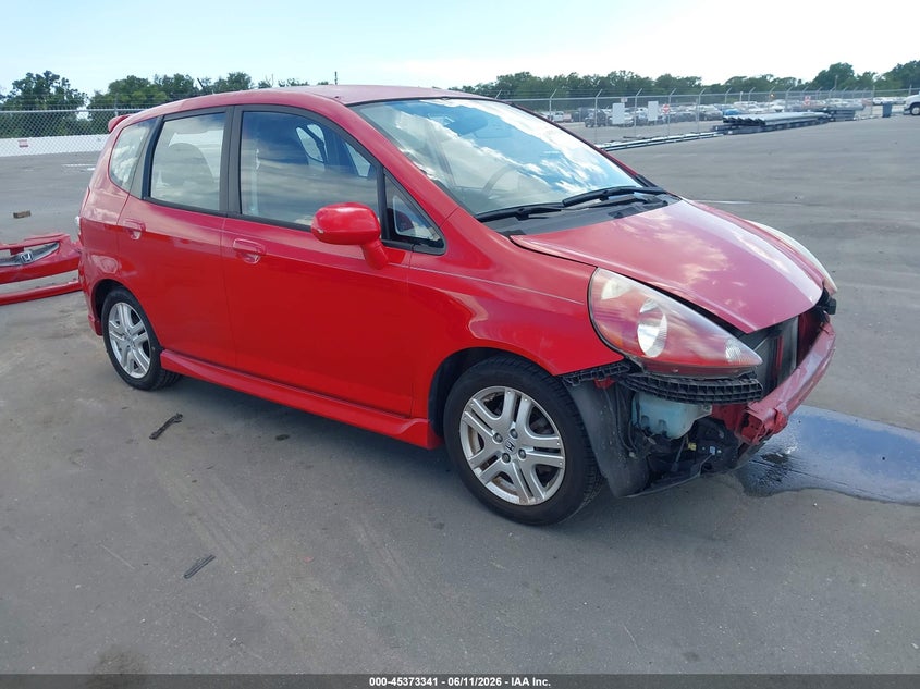 2008 Honda Fit VIN JHMGD37698S020552 IAAI salvage auction — FRONT END, Rebuildable (Florida), sold $850 on 2026-07-13 (photo 1)