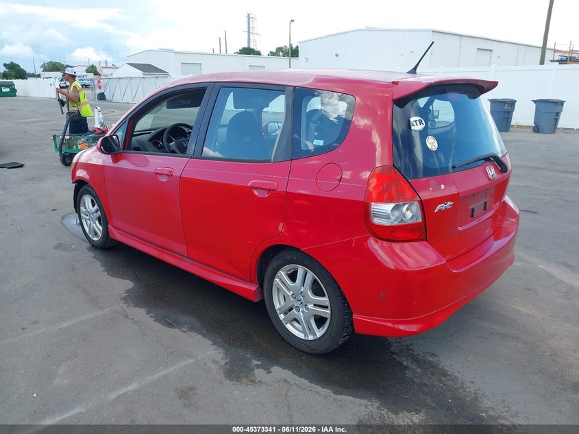 2008 Honda Fit VIN JHMGD37698S020552 IAAI salvage auction — FRONT END, Rebuildable (Florida), sold $850 on 2026-07-13 (photo 3)