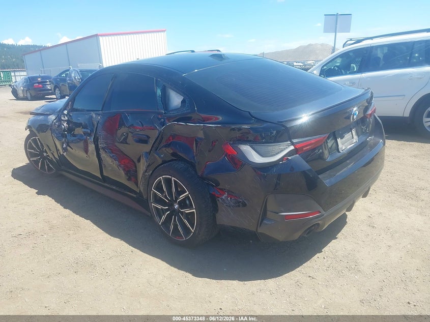 2022 BMW 4er VIN WBA63AV07NFM62332 IAAI salvage auction — FRONT END, Bill Of Sale (Washington), sold $3,100 on 2026-07-14 (photo 3)